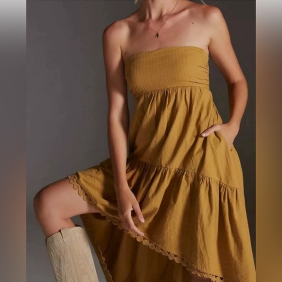 Anthropologie Maeve NWT High Low dress SIZE Medium - Picture 8 of 8